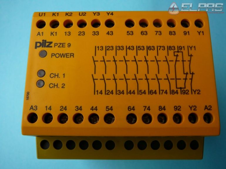 Przekanik PILZ PZE 9 24VDC 8n/o 1n/c  774150