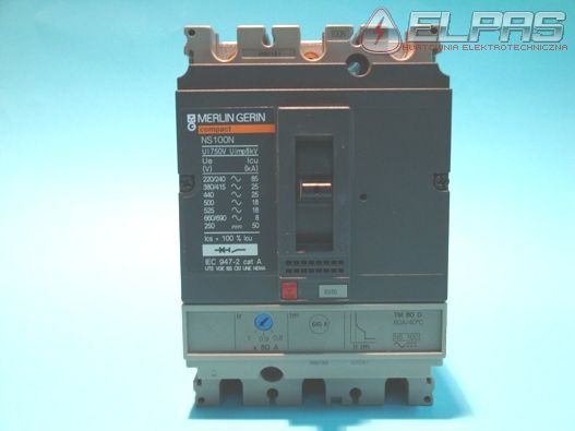 Wyłącznik NS100N TM80D 3P