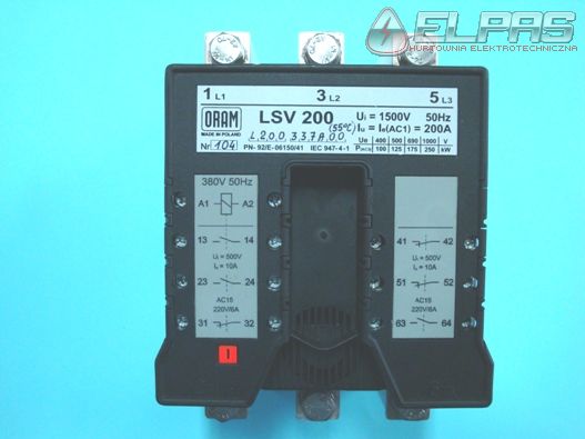 Stycznik próżniowy LSV 200