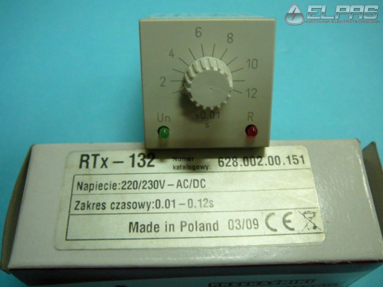 Przekaźnik RTx 132 220/230V AC/DC 0,01-0,12S