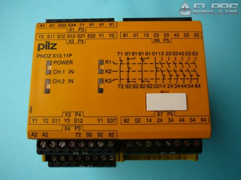 Przekaźnik PILZ PNOZ X10. 11P 24VDC 6n/o 4n/c 6LED 777750