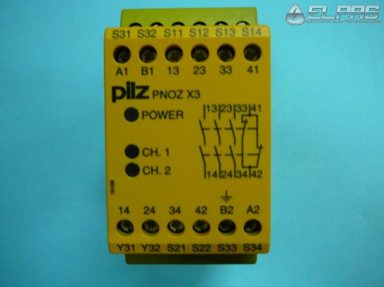 Przekanik PILZ PNOZ X3 230VAC/24VDC 3S/1O 774318