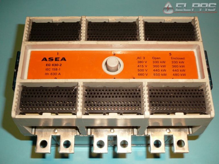 Stycznik ASEA EG 630-2 630A  220V