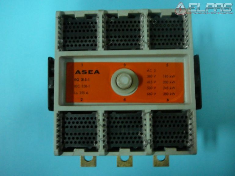 Stycznik ASEA EG 315-1 355A AC3-200KW 380-440V