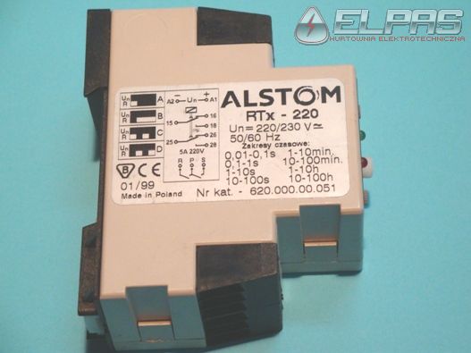 Przekażnik Rtx 220 220/230V AC/DC 0,01s - 100h
